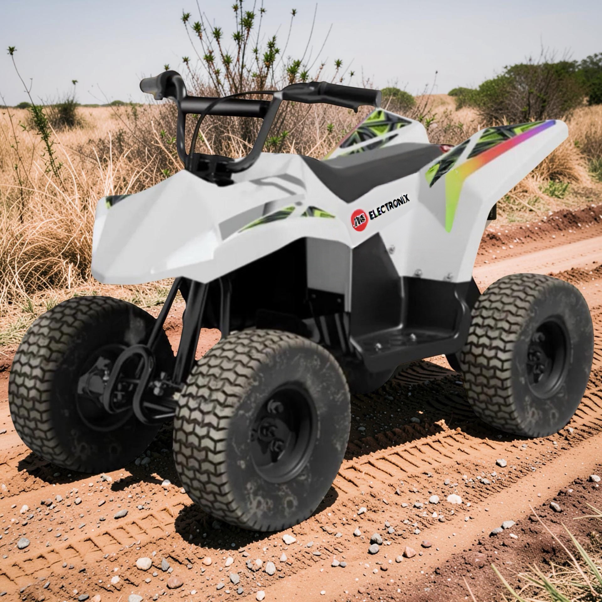 2026 XXXL Kids Electric ATV-X – Premium Performance (Ages 6–14), 600W Brushless Motor, Lithium Battery, Metal Frame, Tubeless Off-Road Air Tires, Hand Disk Brake, LED Lights, Bluetooth Speakers & App Control
