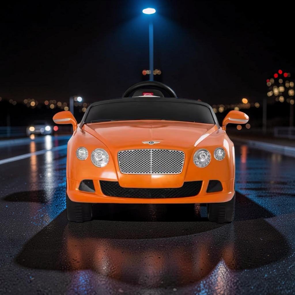2026 Large Bentley Kids Ride-On Car – 50W Dual Motors, LED Lights, Bluetooth Speakers & Remote Control (Ages 1–6)