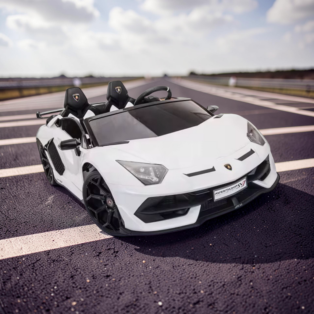 2026 XXL Lamborghini Aventador Kids Ride-On Car – 2 Motors, 2-Seater, Drift Mode, Hydraulic Doors, Remote Control (Ages 3–10)