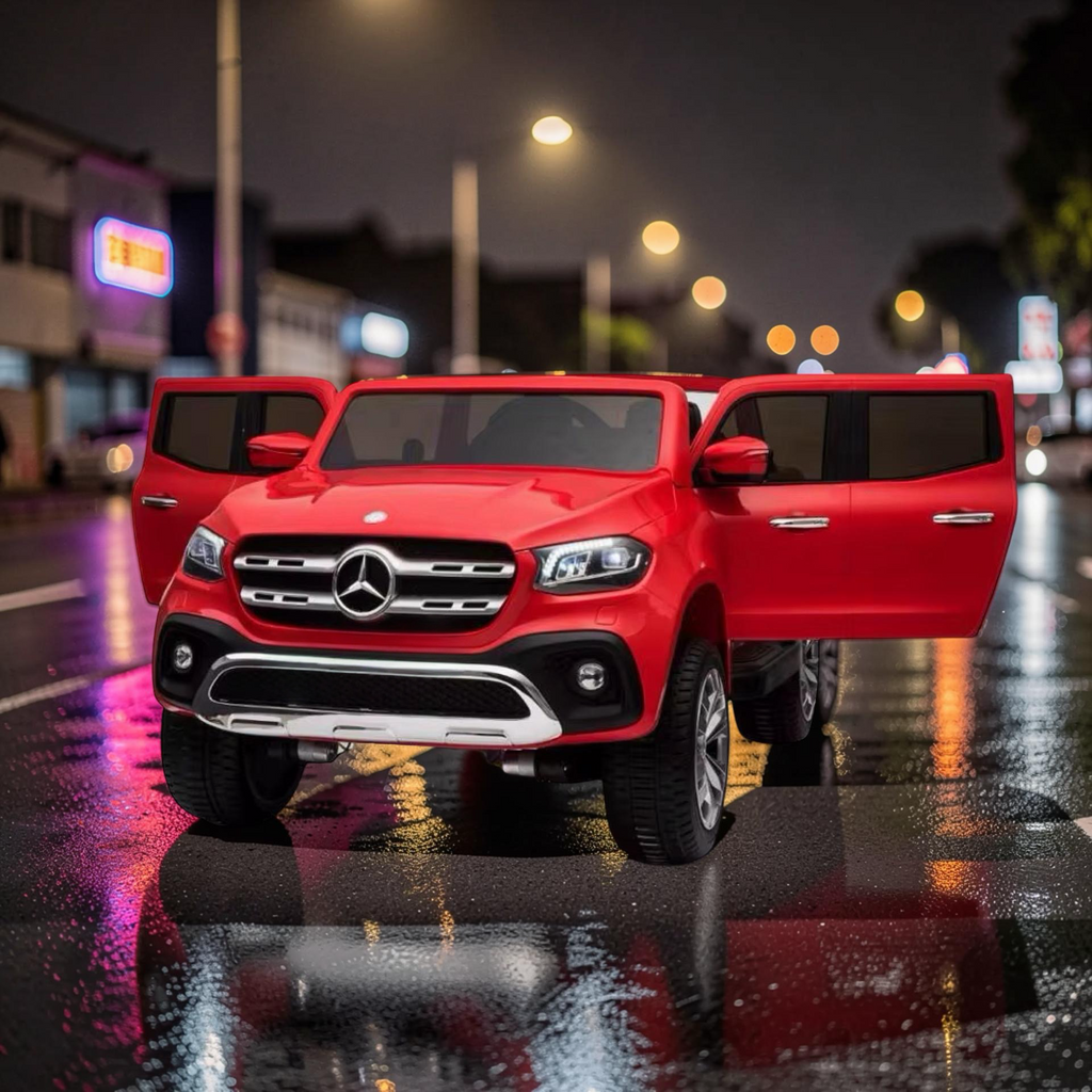 2026 XXL Mercedes-Benz Kids Truck Ride-On – 2 Motors, 2-Seater, Remote Control, LED Lights, Bluetooth