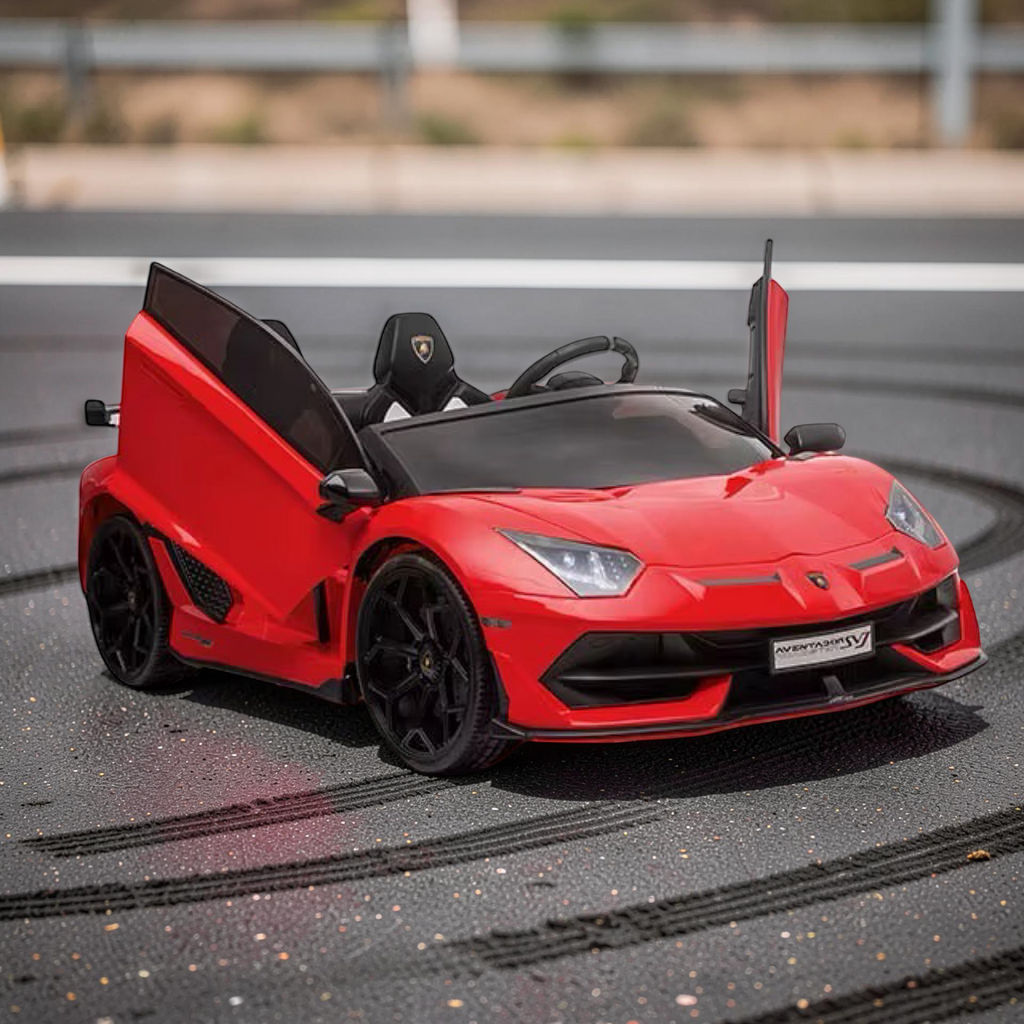 2026 XXL Lamborghini Aventador Kids Ride-On Car – 2 Motors, 2-Seater, Drift Mode, Hydraulic Doors, Remote Control (Ages 3–10)