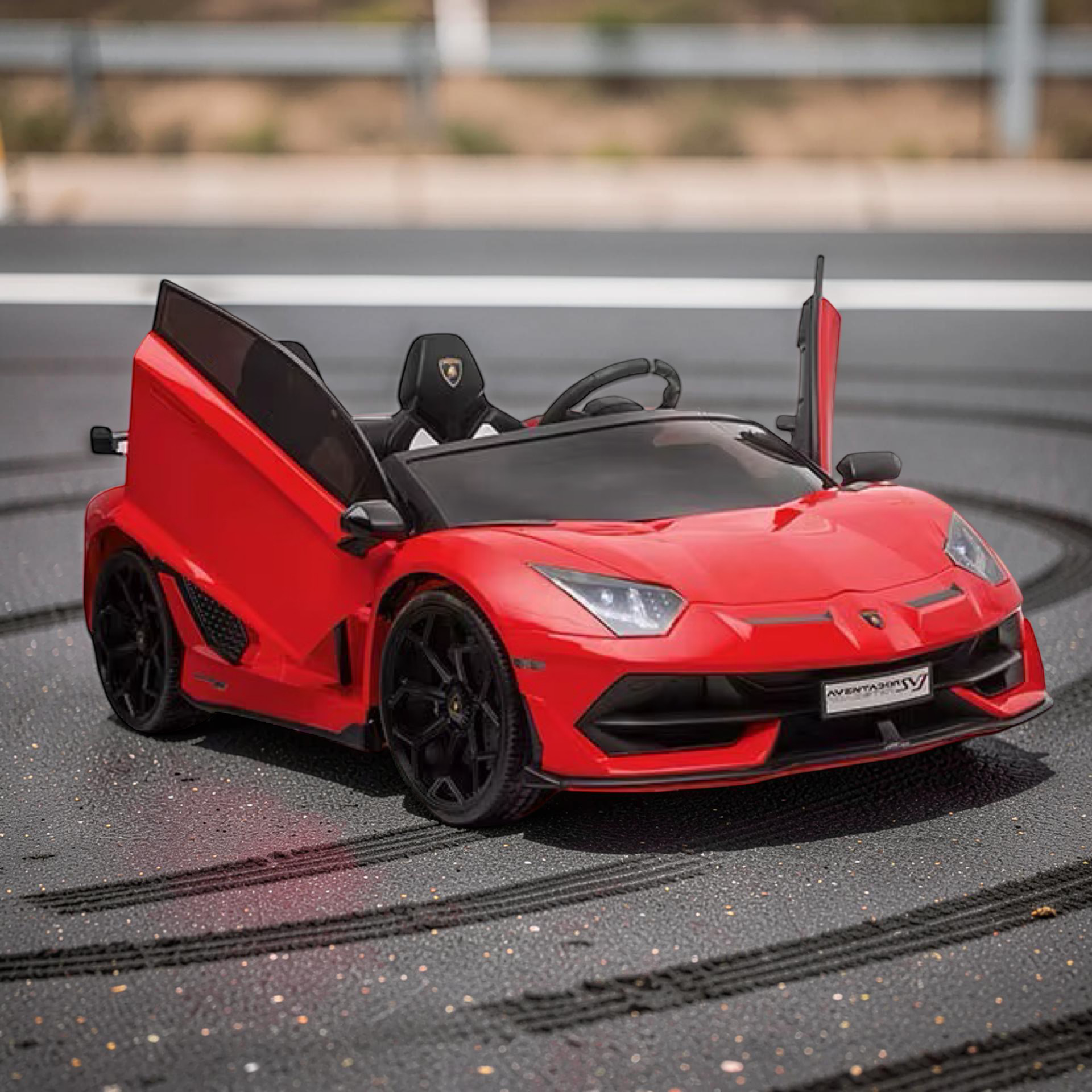 2026 XXL Lamborghini Aventador Kids Ride-On Car – 2 Motors, 2-Seater, Drift Mode, Hydraulic Doors, Remote Control (Ages 3–10)