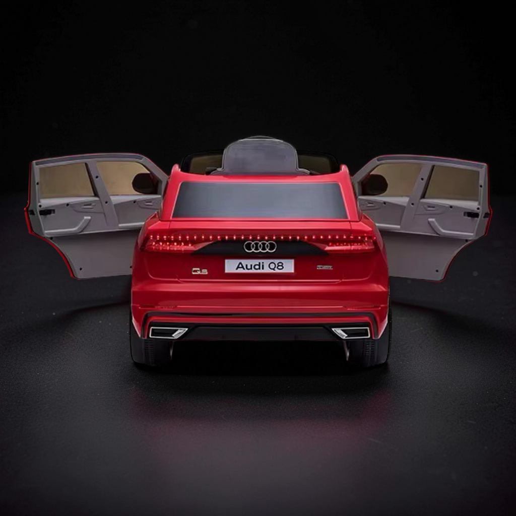 2026 Audi Q8 Kids Ride-On Car – Large (Ages 1–6), 50W Dual Motors, LED Lights, Bluetooth Speakers & Parental Remote Control
