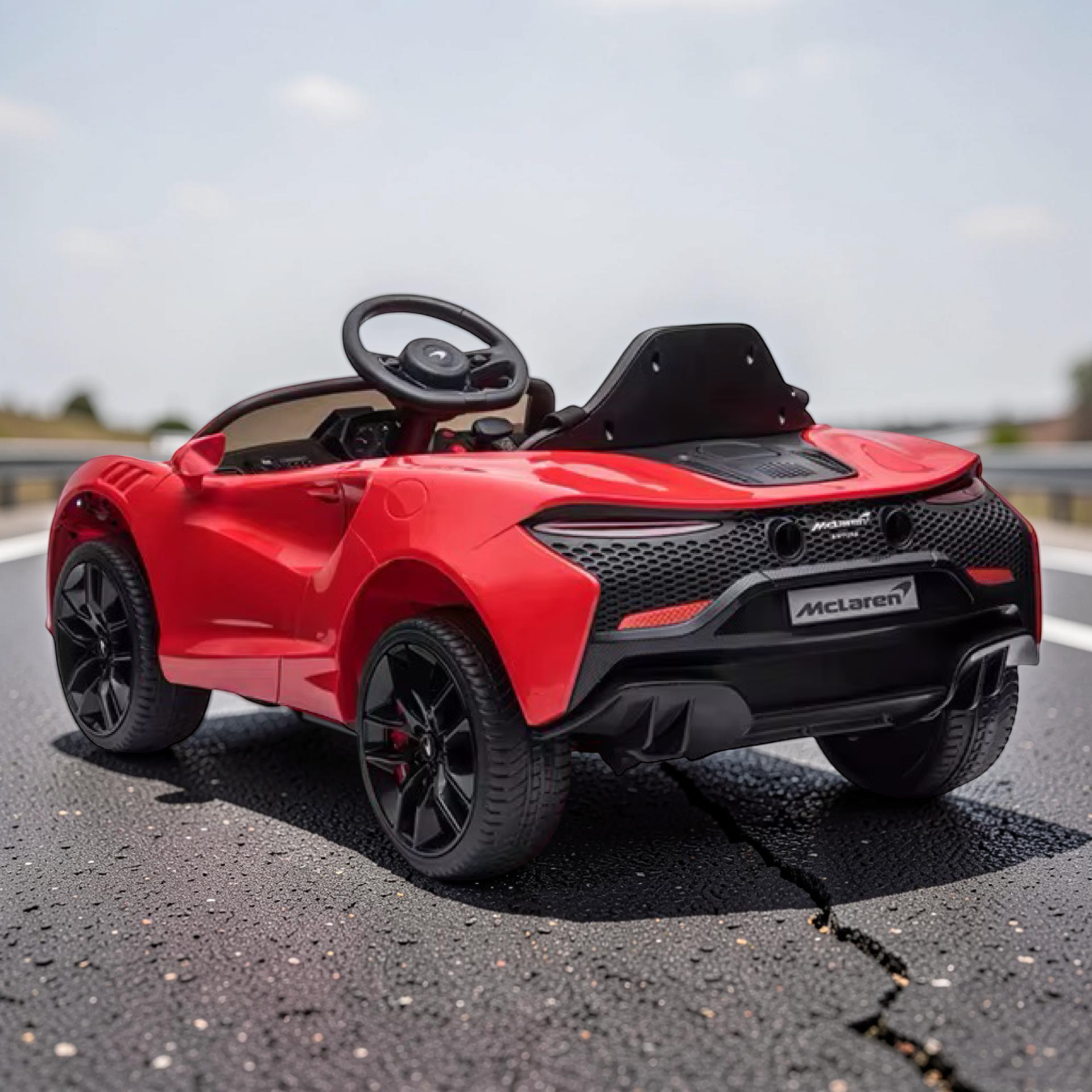 2026 Large McLaren Kids Ride-On Car – 45W Dual Motor, Butterfly Doors, LED Lights, Bluetooth & Remote Control