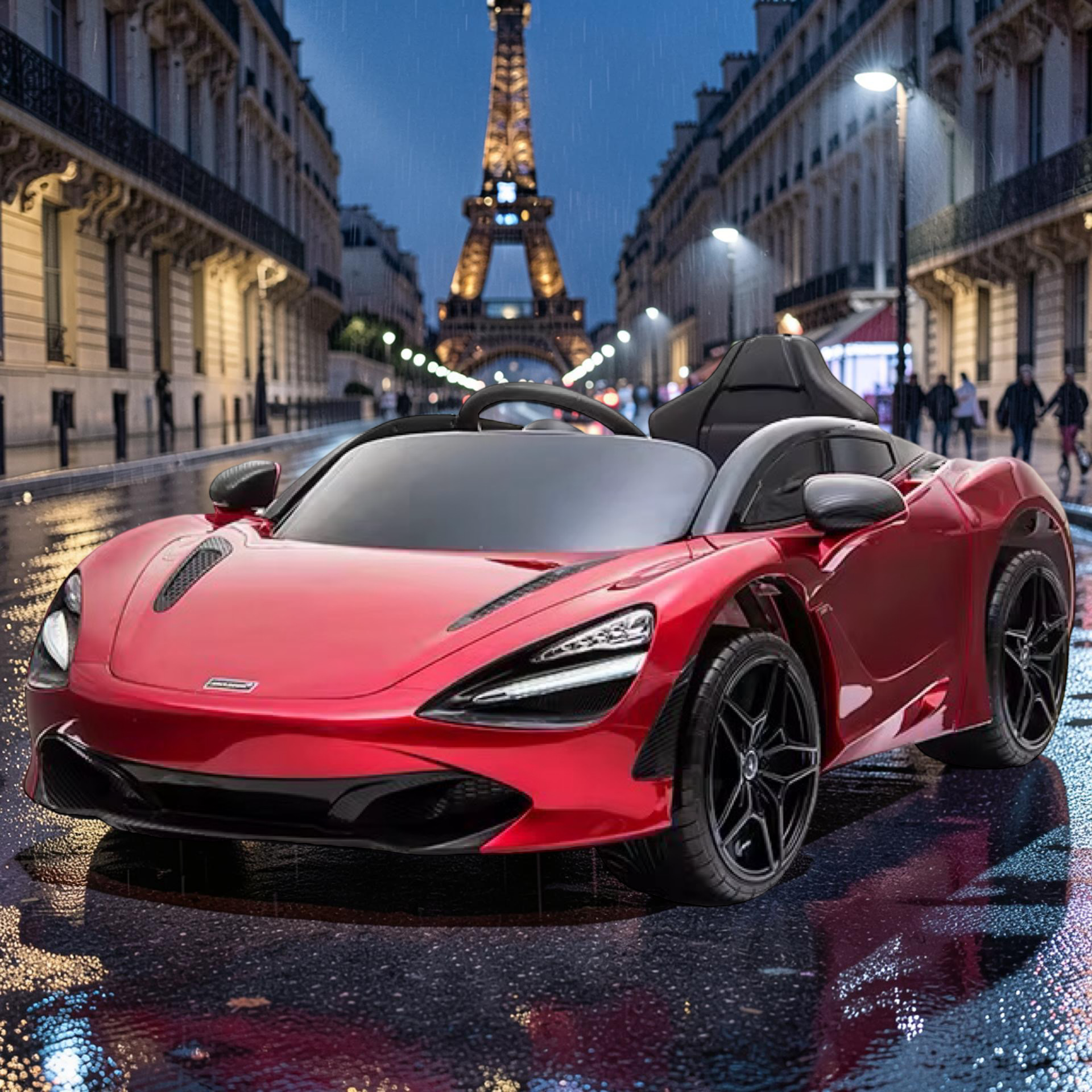 2026 XL McLaren Kids Ride-On Car – 90W Dual Motor, Leather Seat, Butterfly Doors, LED Lights, Bluetooth & Remote Control