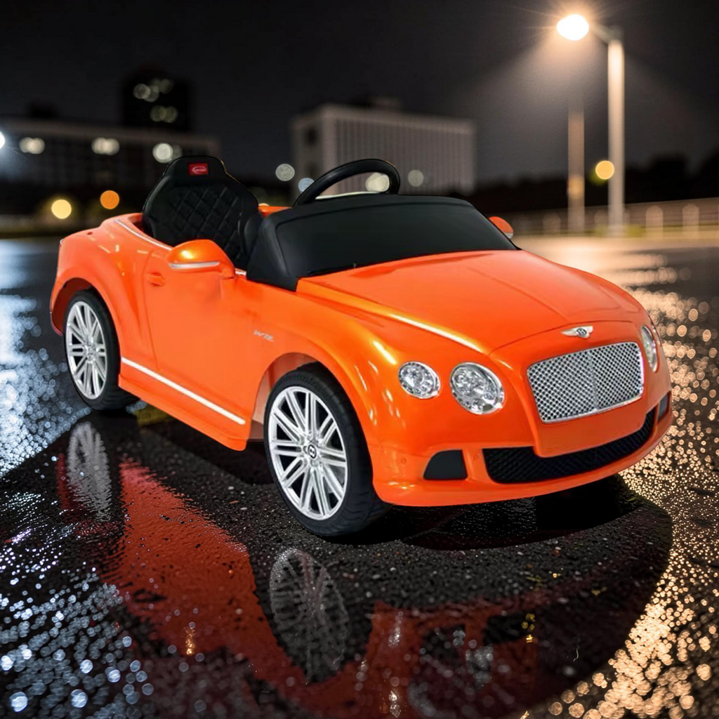 2026 Large Bentley Kids Ride-On Car – 50W Dual Motors, LED Lights, Bluetooth Speakers & Remote Control (Ages 1–6)