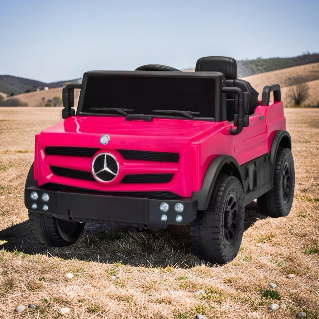 2026 XL Mercedes-Benz Kids Truck Ride-On – 2 Motors, 1-Seater, Remote Control, LED Lights, Bluetooth