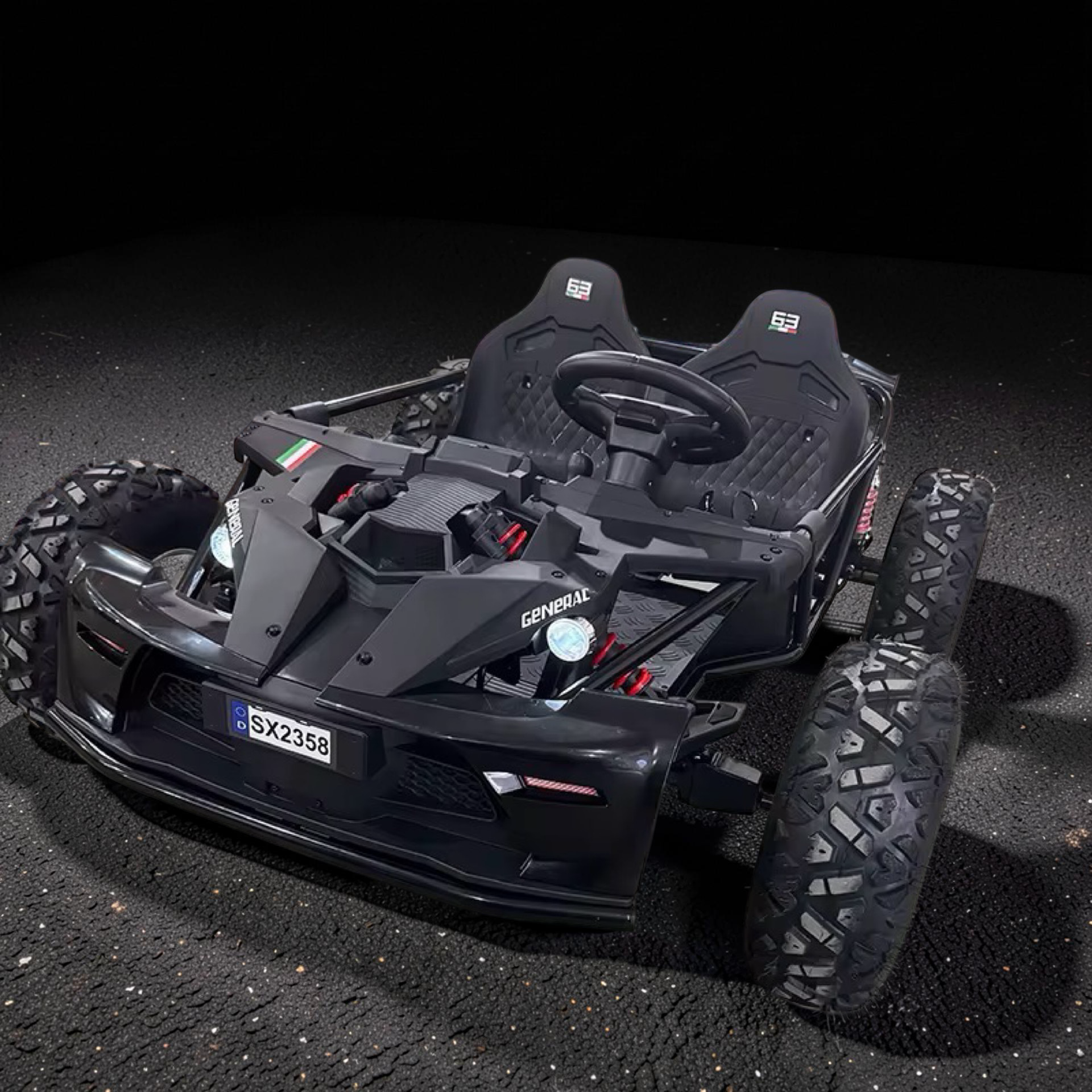 2026 XXXXL Premium Performance Kids Electric Dune Buggy – 2 Seater (Ages 8–15), 800W Brushless Motor, Metal Frame, Off-Road Air Tires, Dual Disk Brakes, Key Speed Governor & Bluetooth Speakers