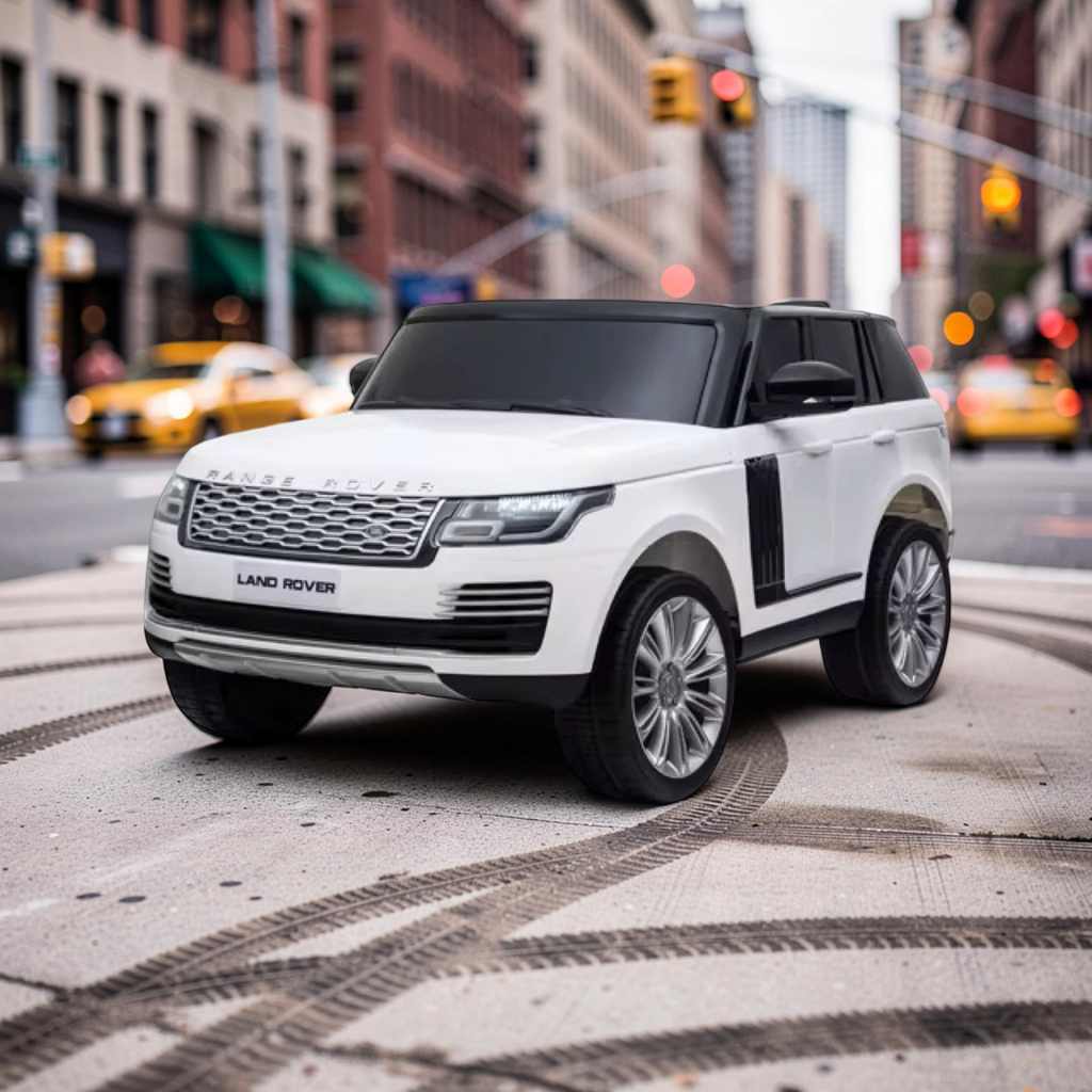 2026 XXL Land Rover Range Rover Kids 2-Seater Ride-On SUV – 180W Dual Motors, Leather Seats, Rubber Tires, Touchscreen LCD, LED Lights, Bluetooth, Remote Control (Ages 3–8)