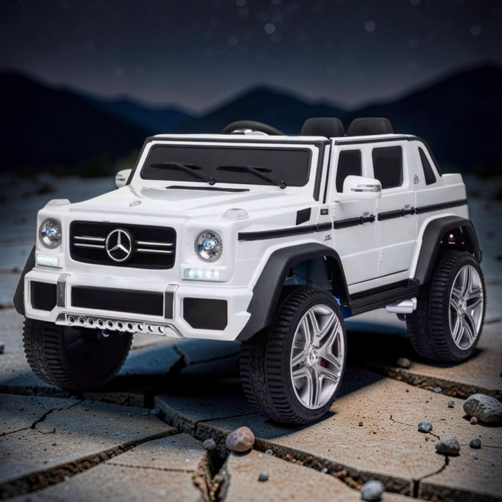 2026 XXL Mercedes-Benz G Class Kids Truck Ride-On – 2 Motors, Remote Control, LED Lights, Bluetooth