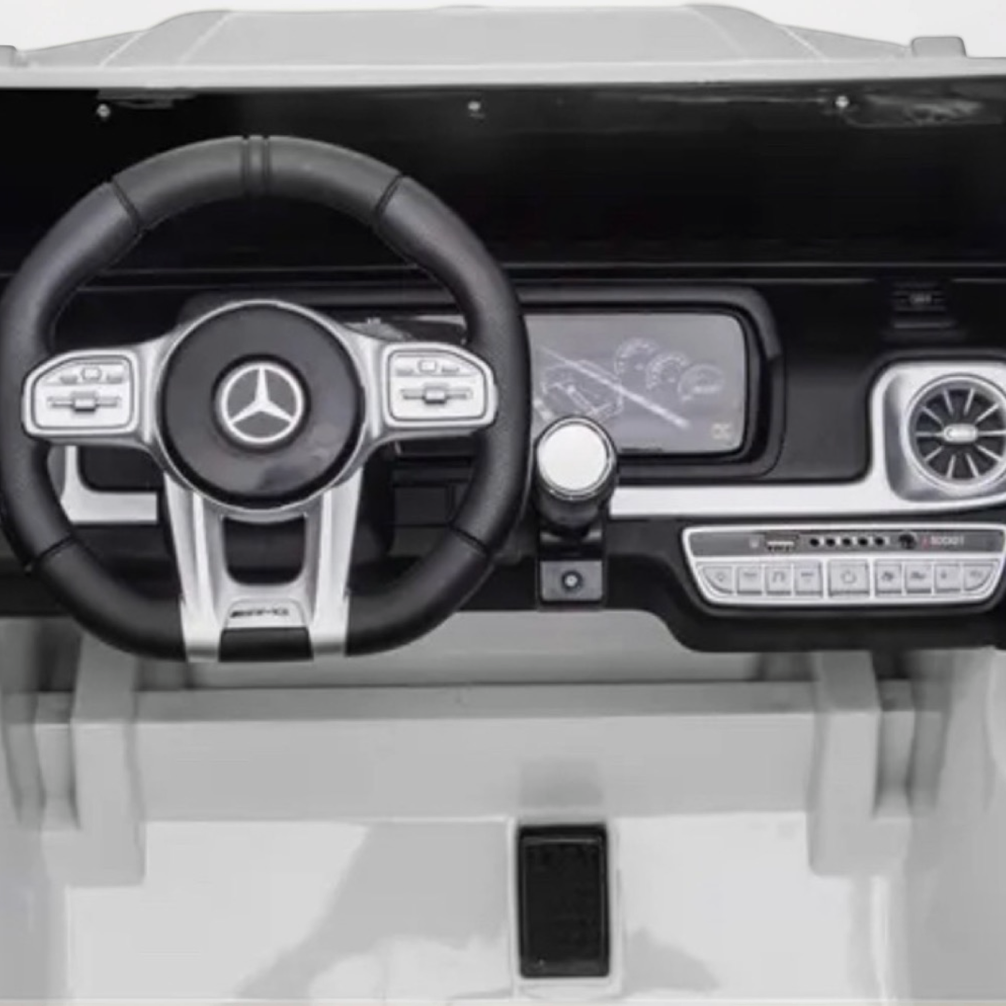 2026 XXL Mercedes-Benz AMG G-Wagon Kids 2-Seater Ride-On SUV – 150W 4 Motors, Leather Seats, Rubber Tires, LED Lights, Bluetooth Speakers & Remote Control (Ages 3–10)
