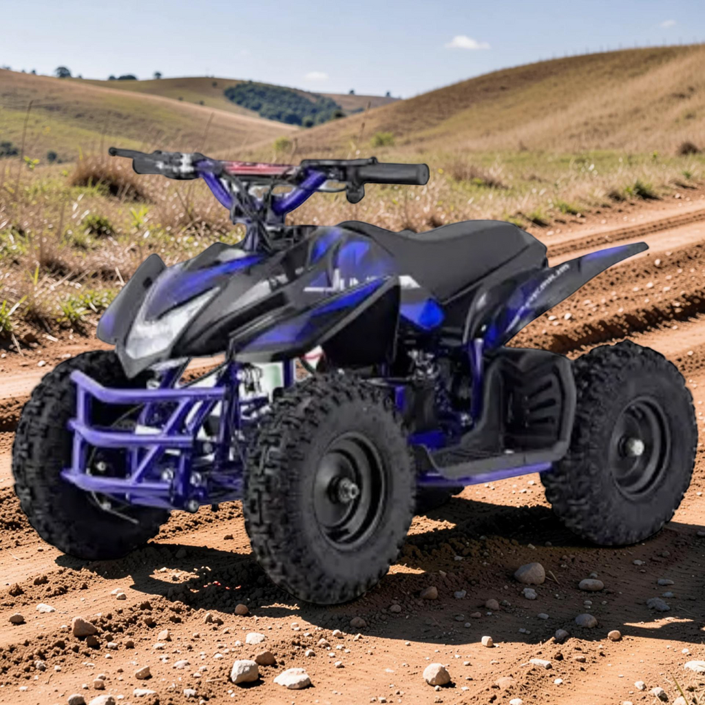 2026 XXL Electronix Kids Electric ATV – 300W Motor, Metal Frame, Tubeless Air Tires, Disc Hand Brake, LED Lights, Speed Governor (Ages 3–10)