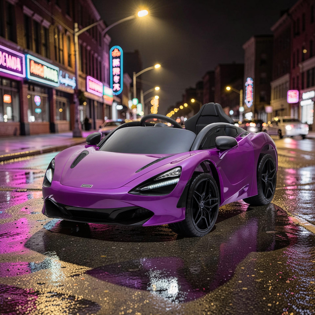 2026 XL McLaren Kids Ride-On Car – 90W Dual Motor, Leather Seat, Butterfly Doors, LED Lights, Bluetooth & Remote Control