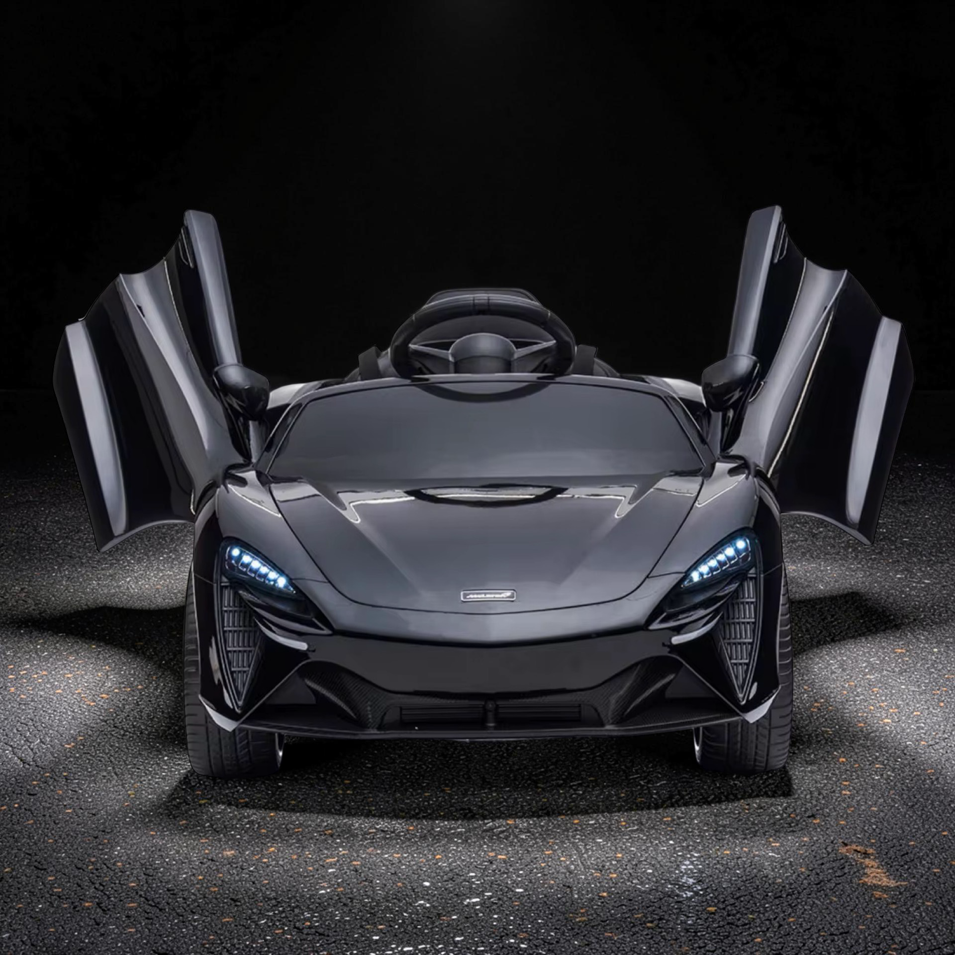 2026 Large McLaren Kids Ride-On Car – 45W Dual Motor, Butterfly Doors, LED Lights, Bluetooth & Remote Control