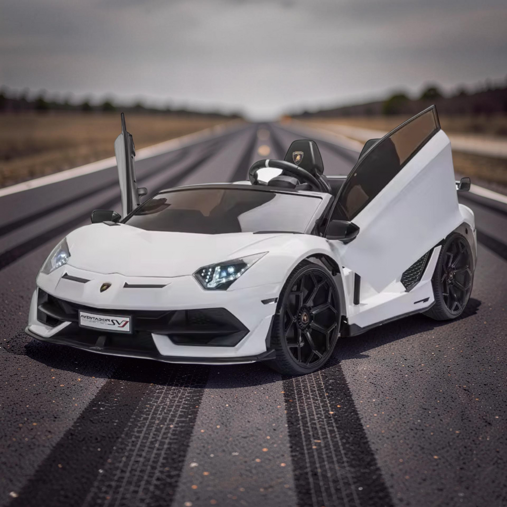 2026 XXL Lamborghini Aventador Kids Ride-On Car – 2 Motors, 2-Seater, Drift Mode, Hydraulic Doors, Remote Control (Ages 3–10)