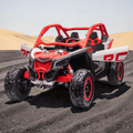 2026 Maverick Lifted Kids Ride-On UTV – XXL 2-Seater (Ages 3–8), 200W 4 Motors, Leather Seats, Off-Road Rubber Tires, LED Lights, Bluetooth Speakers & Parental Remote Control