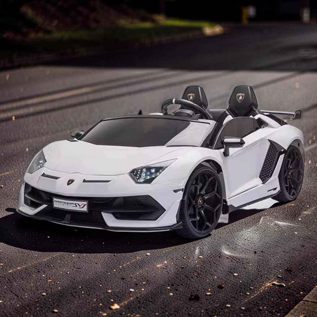 2026 XXL Lamborghini Aventador Kids Ride-On Car – 2 Motors, 2-Seater, Drift Mode, Hydraulic Doors, Remote Control (Ages 3–10)