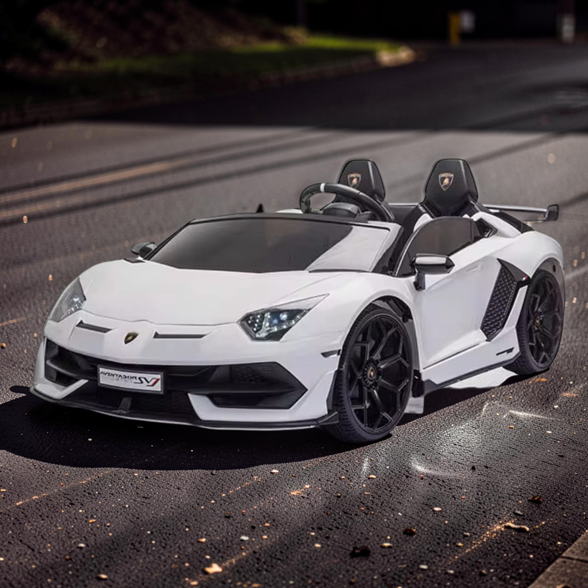 2026 XXL Lamborghini Aventador Kids Ride-On Car – 2 Motors, 2-Seater, Drift Mode, Hydraulic Doors, Remote Control (Ages 3–10)