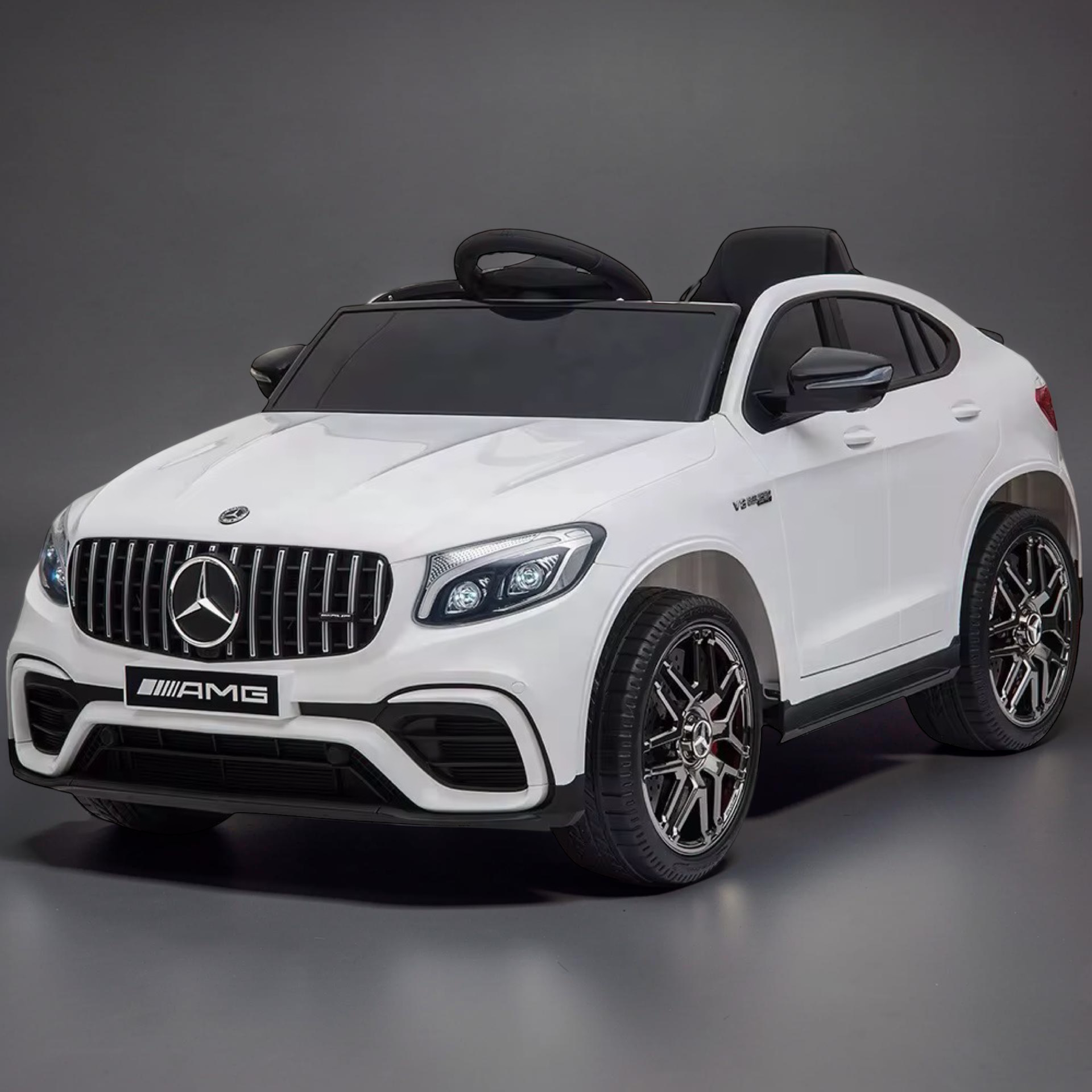 2026 Mercedes-Benz AMG Kids Ride-On Car – Large (Ages 1–6), 50W Dual Motors, LED Lights, Bluetooth Speakers & Parental Remote Control