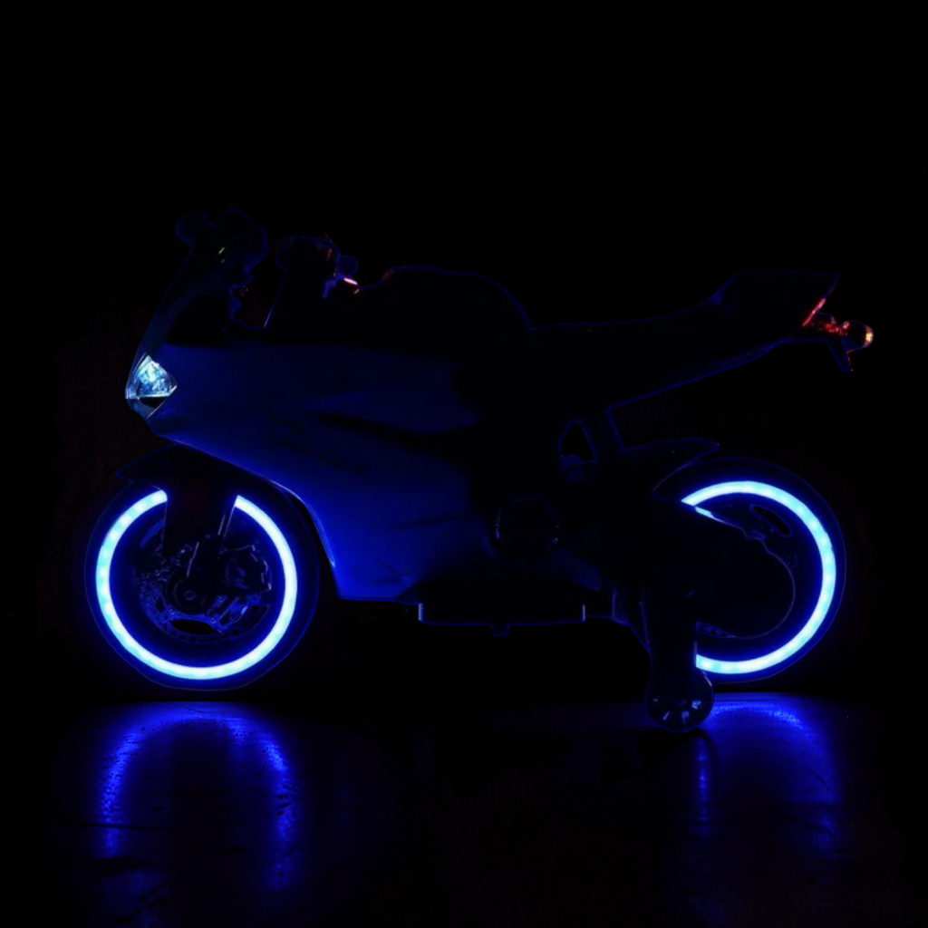 2026 XL Ducati Kids Electric Motorcycle – 50W Motor, Leather Seat, LED Lights, Bluetooth Speakers & Training Wheels (Ages 3–8)