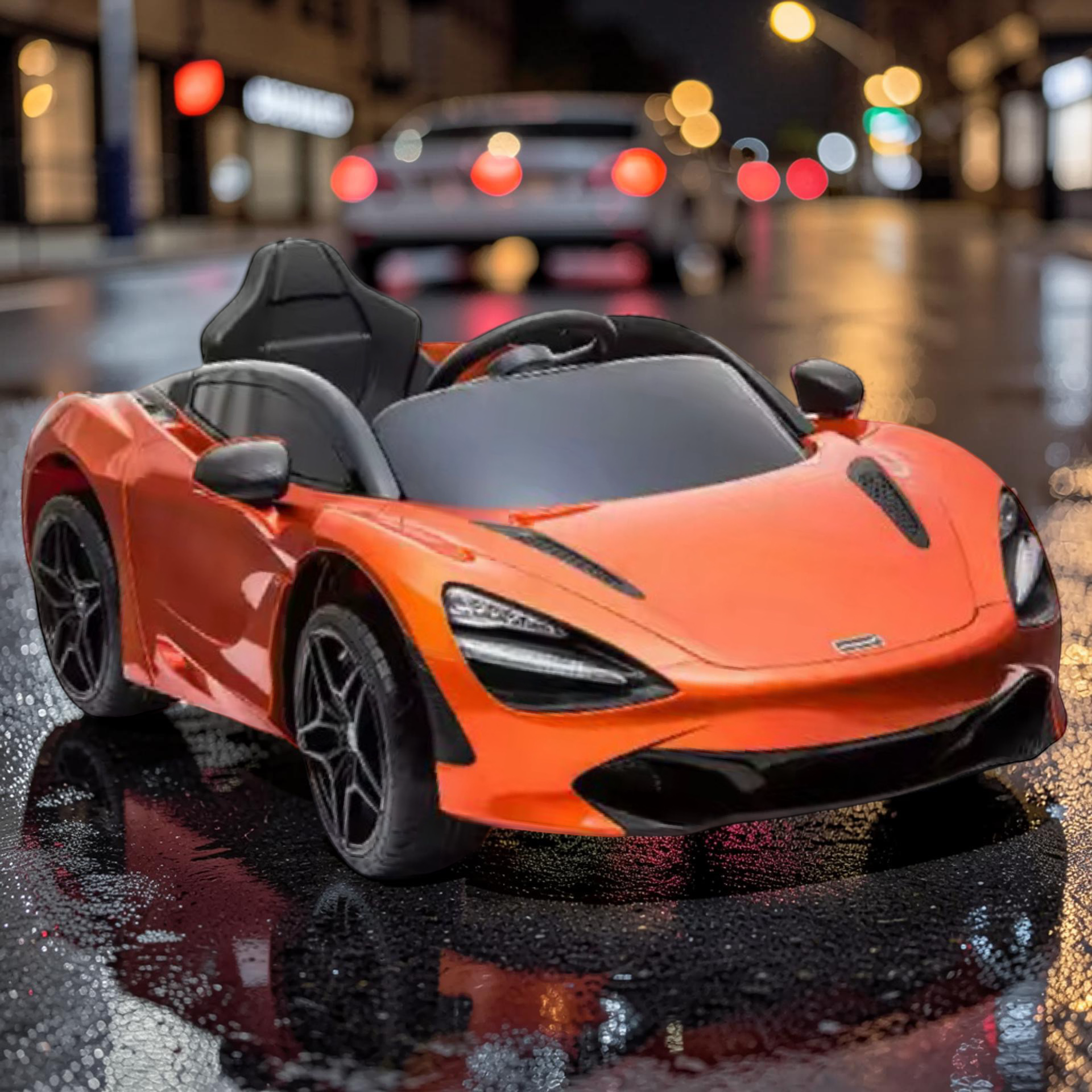 2026 XL McLaren Kids Ride-On Car – 90W Dual Motor, Leather Seat, Butterfly Doors, LED Lights, Bluetooth & Remote Control
