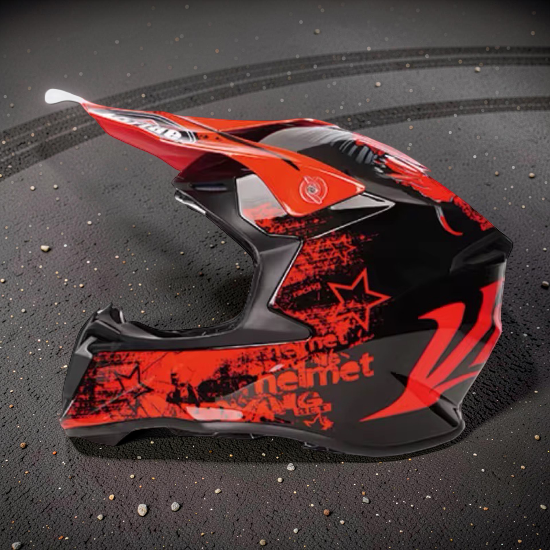 Pro Youth Motocross Helmet with Visor – DOT Approved Lightweight Dirt Bike Helmet with Ultra-Soft Padding
