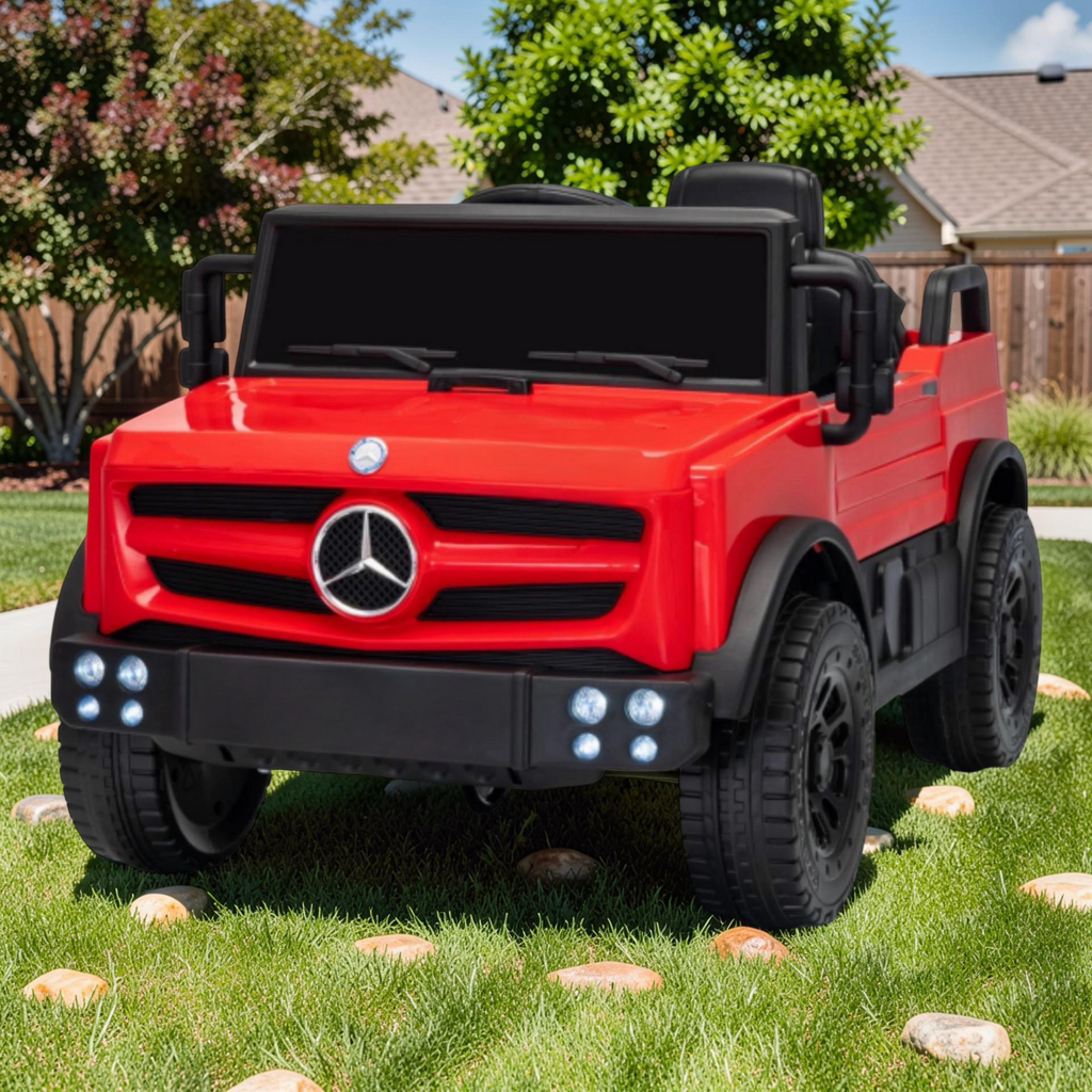 2026 XL Mercedes-Benz Kids Truck Ride-On – 2 Motors, 1-Seater, Remote Control, LED Lights, Bluetooth
