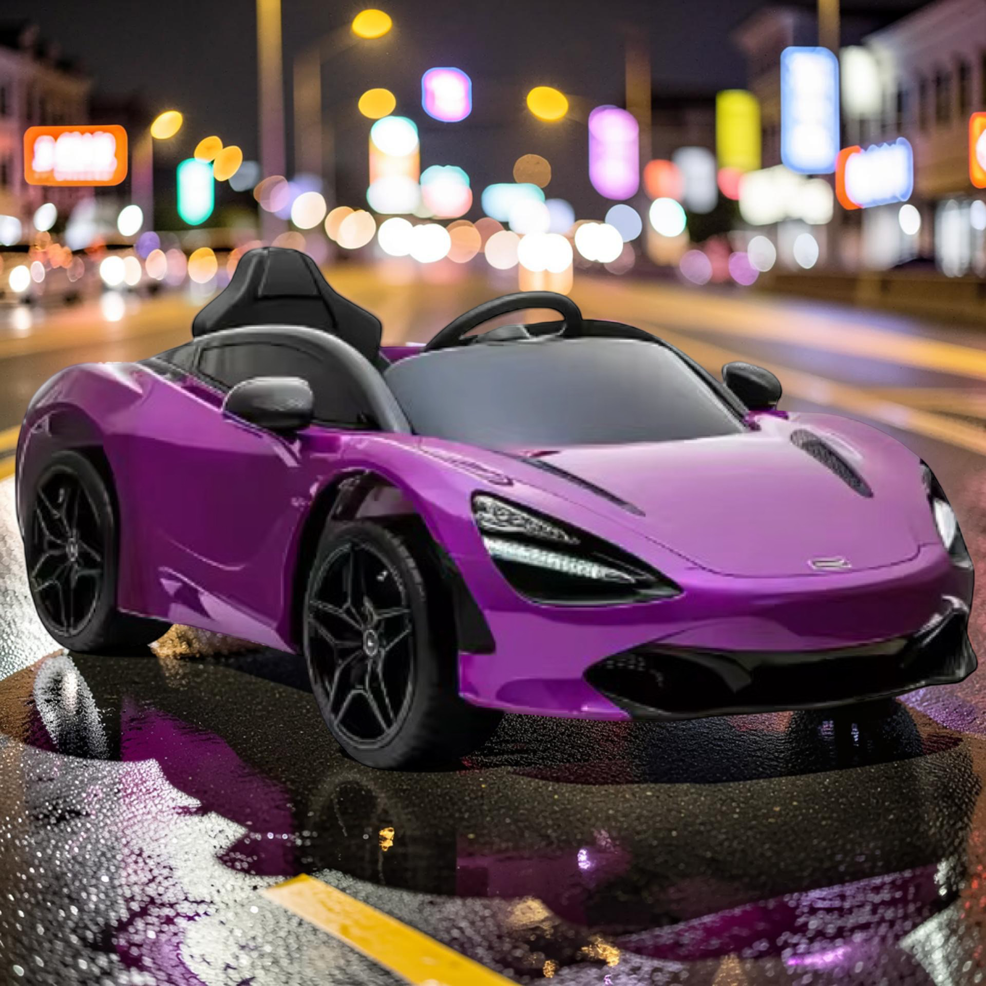 2026 XL McLaren Kids Ride-On Car – 90W Dual Motor, Leather Seat, Butterfly Doors, LED Lights, Bluetooth & Remote Control