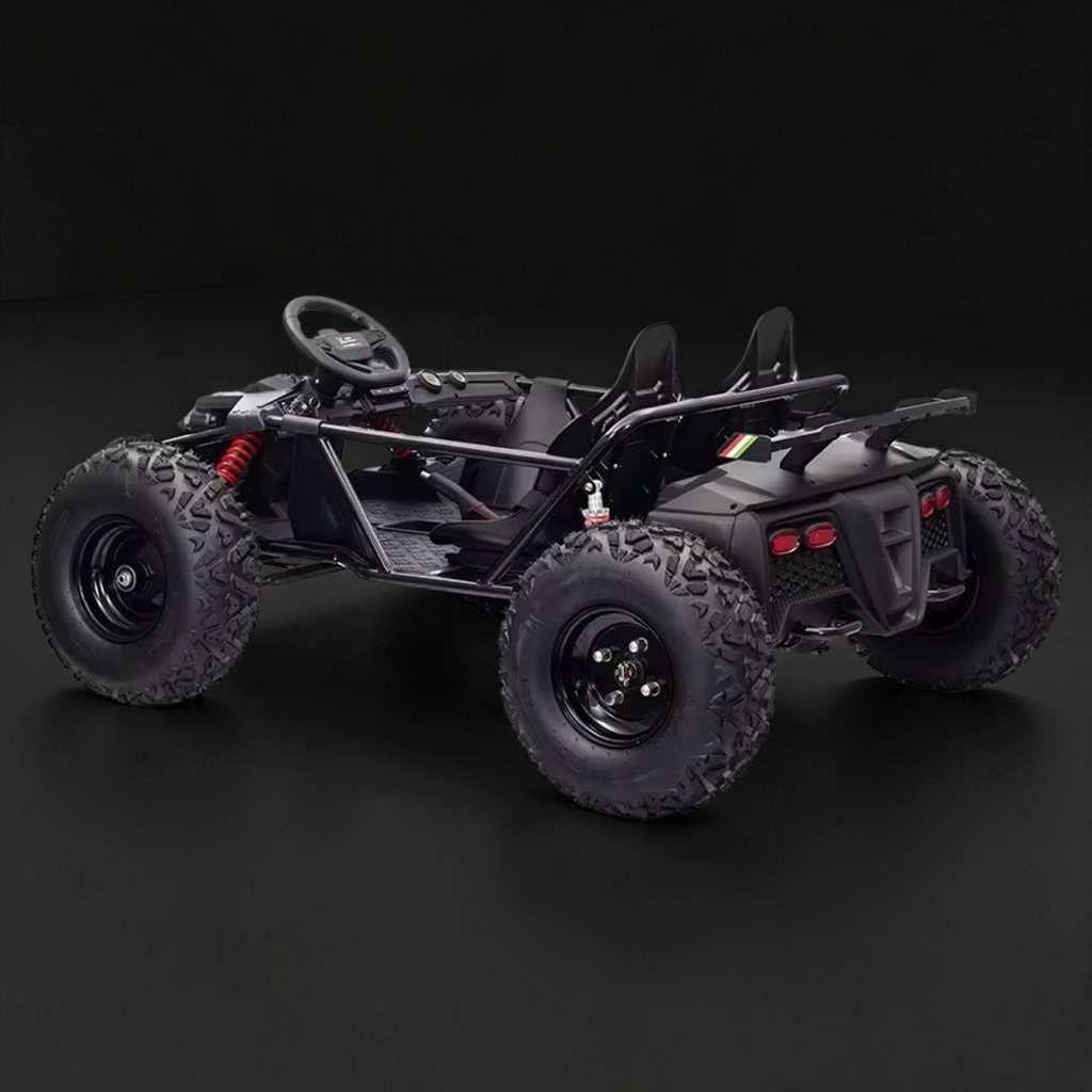 2026 XXXXL Premium Performance Kids Electric Dune Buggy – 2 Seater (Ages 8–15), 800W Brushless Motor, Metal Frame, Off-Road Air Tires, Dual Disk Brakes, Key Speed Governor & Bluetooth Speakers