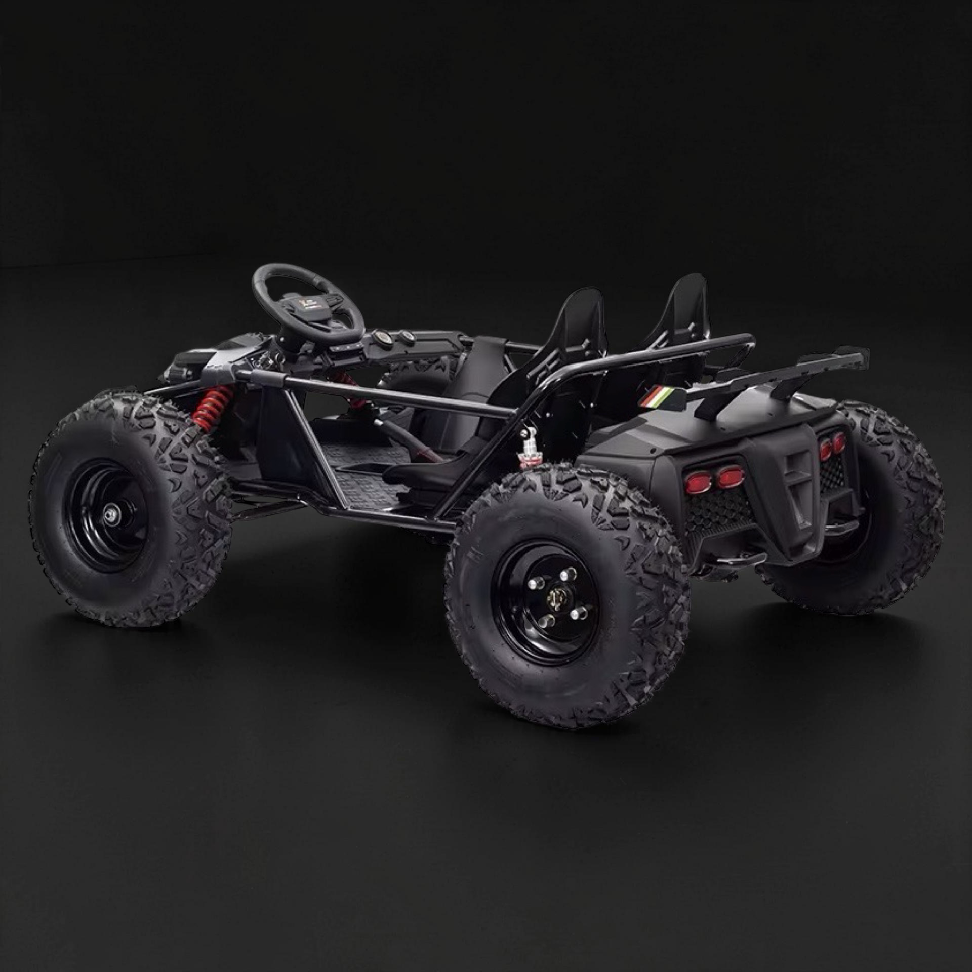 2026 XXXXL Premium Performance Kids Electric Dune Buggy – 2 Seater (Ages 8–15), 800W Brushless Motor, Metal Frame, Off-Road Air Tires, Dual Disk Brakes, Key Speed Governor & Bluetooth Speakers