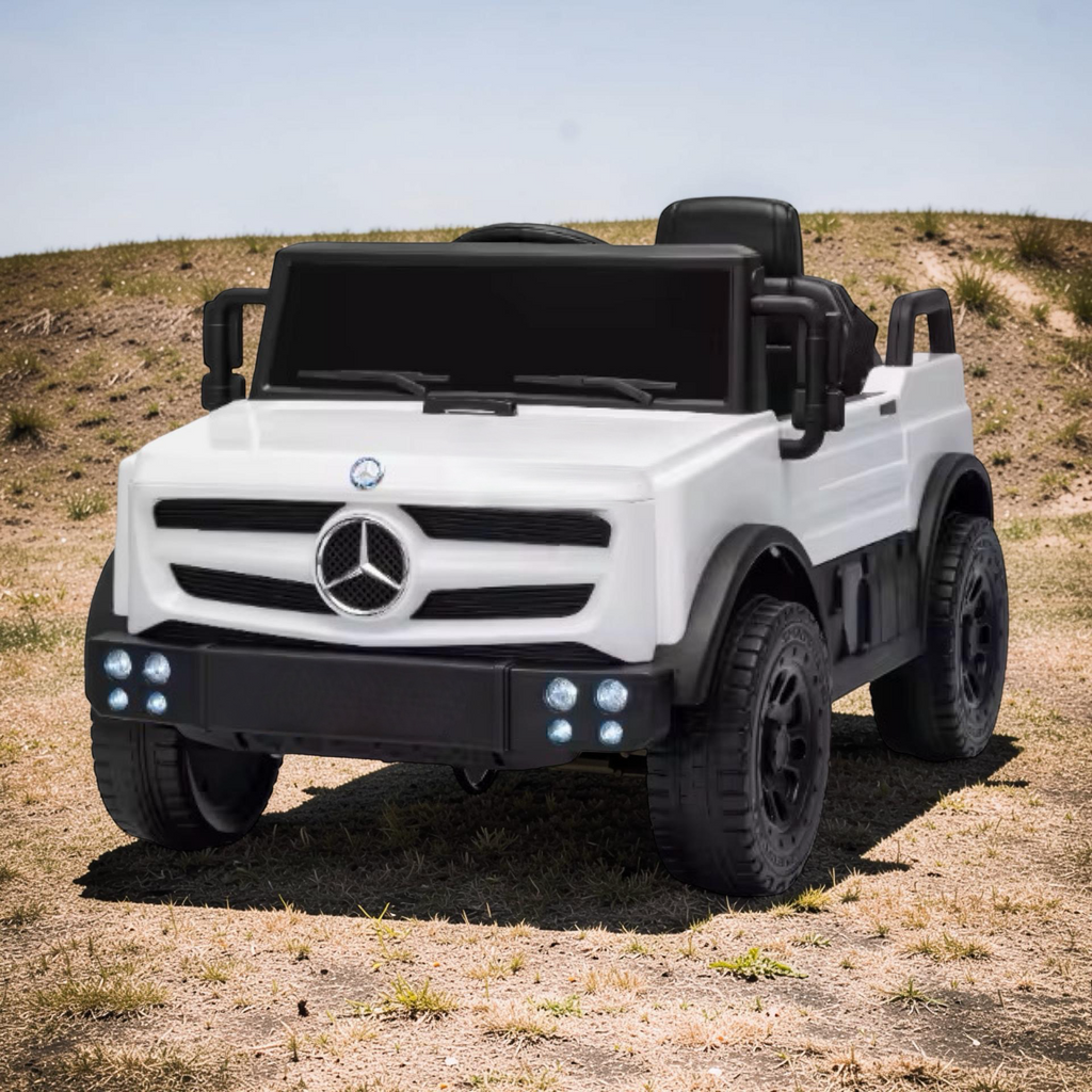2026 XL Mercedes-Benz Kids Truck Ride-On – 2 Motors, 1-Seater, Remote Control, LED Lights, Bluetooth