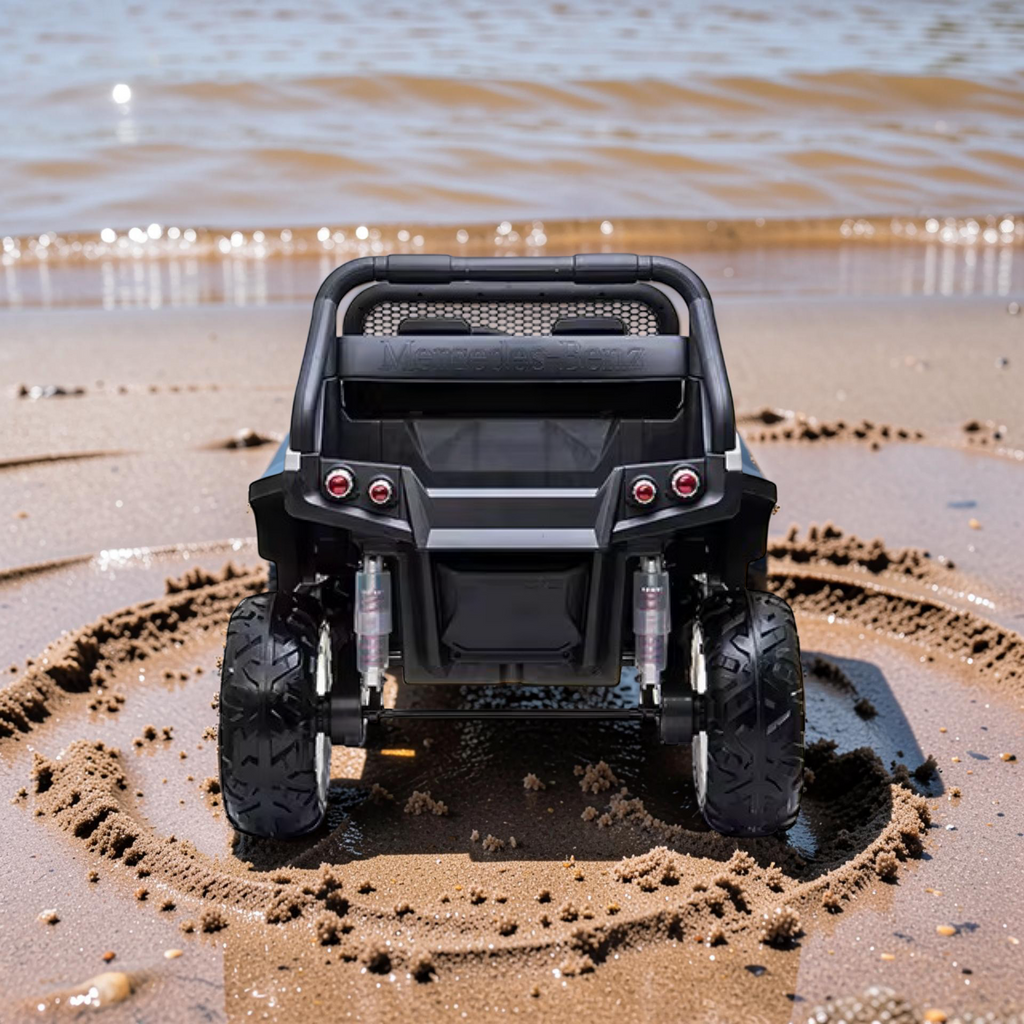 2026 XXL 2-Seater Mercedes-Benz UTV Ride-On (150W, 4 Motors) – Leather Seats, Rubber Tires, LED Lights, Bluetooth & Remote Control