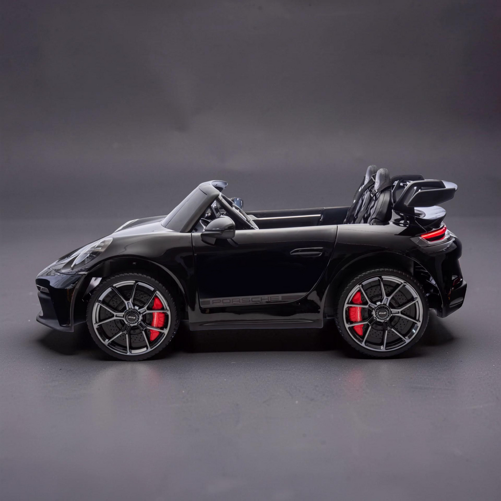 2026 XXL 2-Seater Kids Ride-On by Porsche – Dual 180W Motors, Leather Seats, Rubber Tires, LED Lights, Touchscreen LCD, Bluetooth & Remote Control