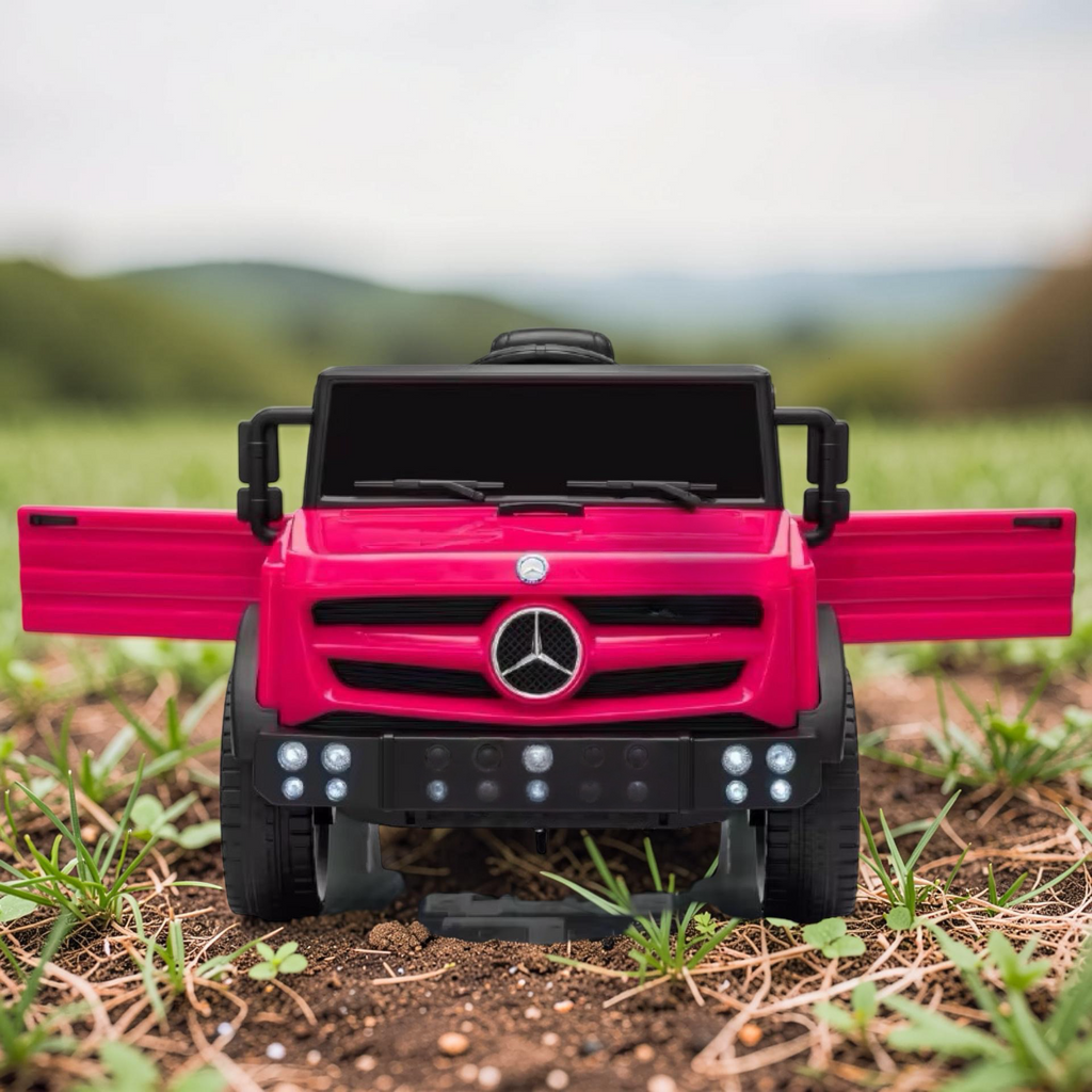 2026 XL Mercedes-Benz Kids Truck Ride-On – 2 Motors, 1-Seater, Remote Control, LED Lights, Bluetooth