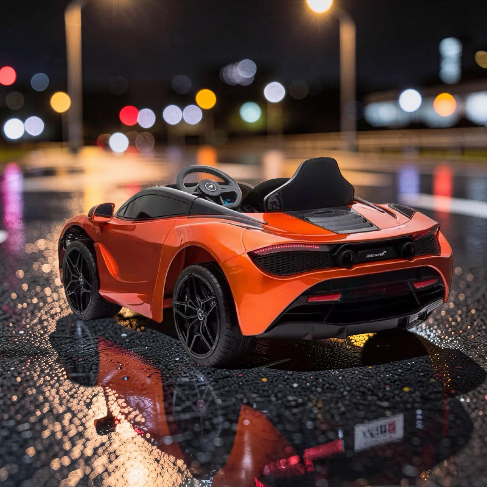 2026 XL McLaren Kids Ride-On Car – 90W Dual Motor, Leather Seat, Butterfly Doors, LED Lights, Bluetooth & Remote Control