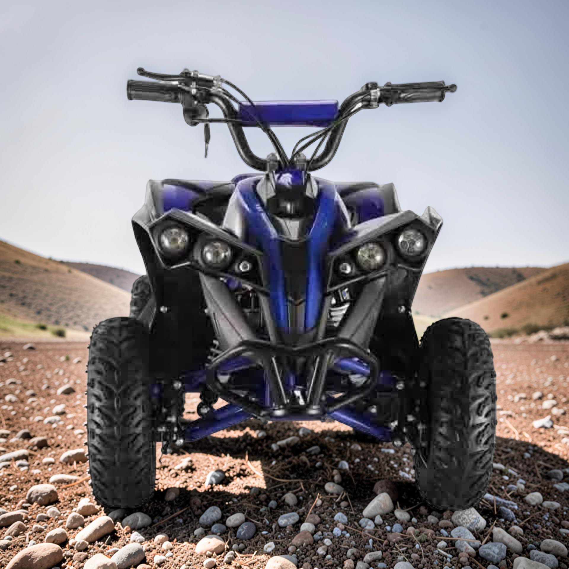 2026 XXL Electronix Kids Electric ATV – 300W Motor, Metal Frame, Tubeless Air Tires, Disc Hand Brake, LED Lights, Speed Governor (Ages 3–10)
