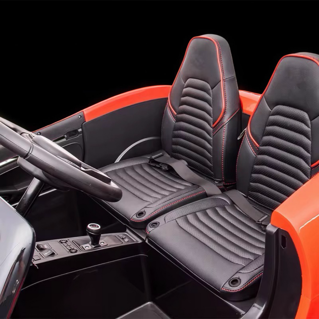 2026 XXXL 2-Seater Kids Ride-On by Porsche – 300W Brushless Motor, Leather Seats, Air Tires, Hydraulic Doors, LED Lights, Touchscreen LCD & Bluetooth