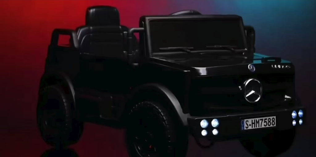 2026 XL Mercedes-Benz Kids Truck Ride-On – 2 Motors, 1-Seater, Remote Control, LED Lights, Bluetooth