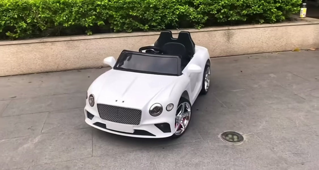 2026 Large Bentley Kids Ride-On Car – 50W Dual Motors, LED Lights, Bluetooth Speakers & Remote Control (Ages 1–6)