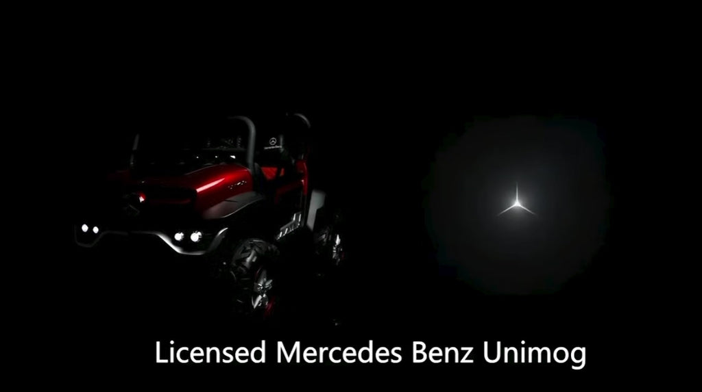 2026 XXL 2-Seater Mercedes-Benz UTV Ride-On (150W, 4 Motors) – Leather Seats, Rubber Tires, LED Lights, Bluetooth & Remote Control